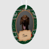 Sommerferien Custom Dog Foto Ornament (Vorderseite)