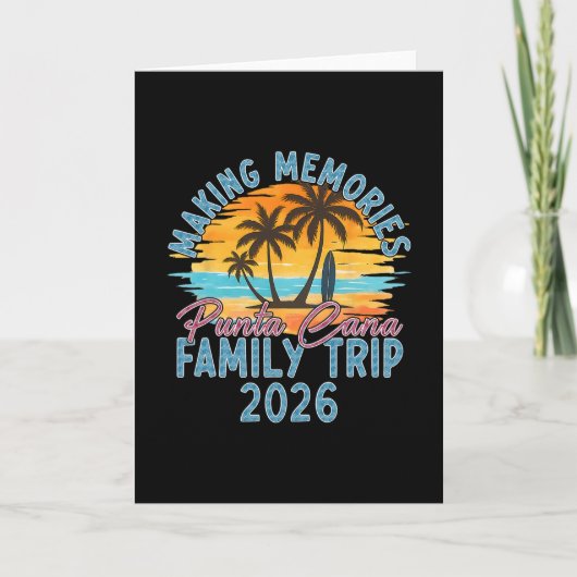 Sommerferien Familie Punta Cana Urlaub 2026 Ma Karte (Vorderseite)