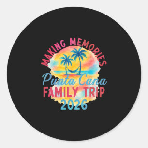 Sommerferien Familie Punta Cana Urlaub 2026 Ma Runder Aufkleber
