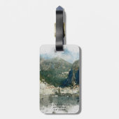 Sommerferien-Gepäckanhängeraufkleber Amalfis Gepäckanhänger (Rückseite vertikal)
