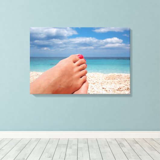 Sommerferien Leinwanddruck (Insitu (Holzboden))