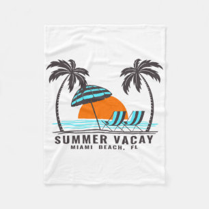 Sommerferien Miami Beach Florida USA Strandurlaub Fleecedecke