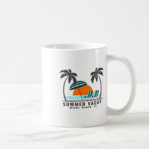 Sommerferien Miami Beach Florida USA Strandurlaub Kaffeetasse