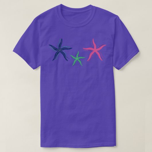 Sommerferien mit Seestern T-Shirt (Design vorne)
