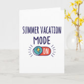 Sommerferien Modus Ein Karte (Gelbe Blume)
