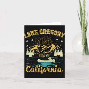 Sommerferien Retro Berg Kalifornien Gregory Karte