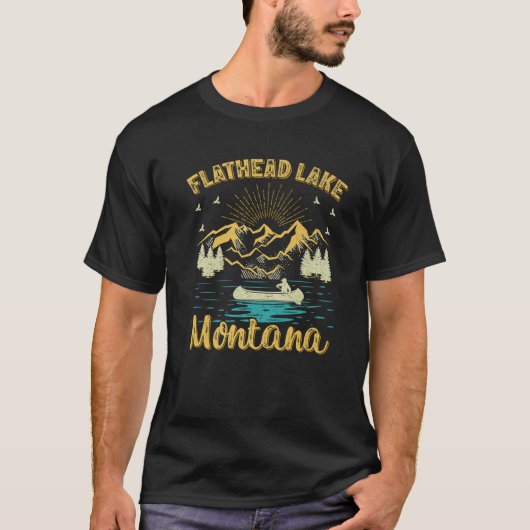 Sommerferien Retro Montana Flathead La T-Shirt (Vorderseite)