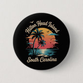 Sommerferien Retro South Carolina Button (Vorderseite)