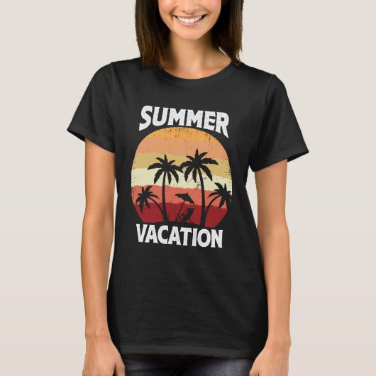 Sommerferien T-Shirt (Vorderseite)