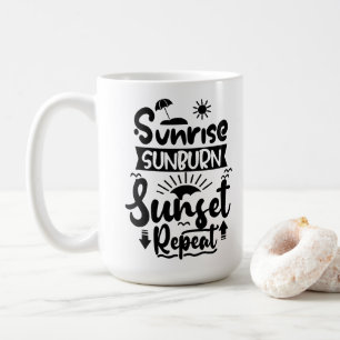 Sommerferien-Thema Kaffeetasse