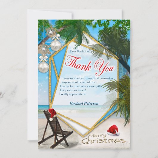 Sommerferien Weihnachten Vielen Dank (Vorderseite)