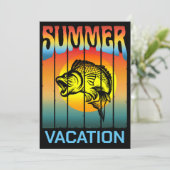 SOMMERFERIENFANG OCEAN SUNSET EINLADUNG (Stehend Vorderseite)