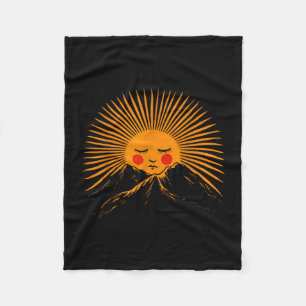 Sommerferienlager Camping Lagerfeuer Sonnenschein Fleecedecke