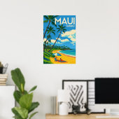 Sommerferienziel Hawaii Poster (Heimbüro)