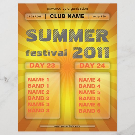 Sommerfest Flyer (Vorne)