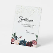 Sommerfest Hochzeit Herren Bad Sockelschild (Vorderseite)