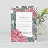 Sommerfest im Winter Blumen Einladung (Stehend Vorderseite)