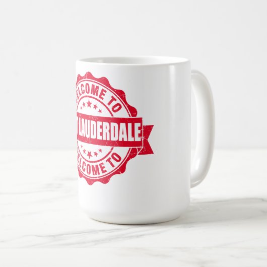 Sommerfest lauderdale - florida kaffeetasse (VorderseiteRechts)