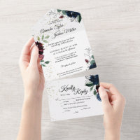 Sommerfeste Hochzeit in einer Einladung