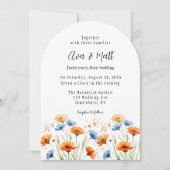 Sommerfeste Wildblume Einladung (Vorderseite)