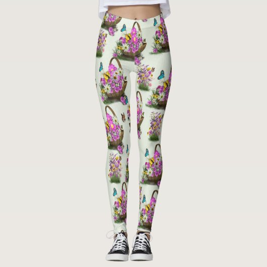 Sommerfestival Blume Leggings (Vorderseite)