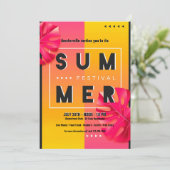 Sommerfestival Einladung (Stehend Vorderseite)