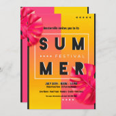 Sommerfestival Einladung (Vorne/Hinten)
