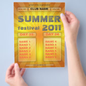 Sommerfestival Flyer (Hand)