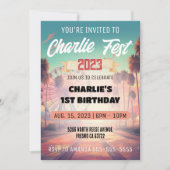 Sommerfestival Geburtstagsparty Einladung (Vorderseite)