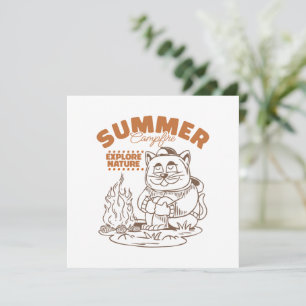 Sommerfeuerentdecke Natur - Vintage Katze