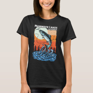 Sommerfischen Retro Sonnenuntergang California Mam T-Shirt