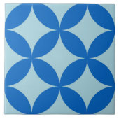 Sommerfliese mit Azurkeln auf Babyblau Fliese (Vorderseite)