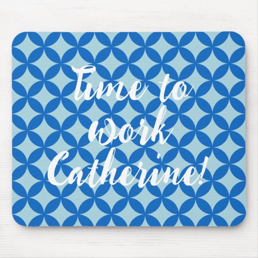 Sommerfliese mit Azurkeln auf Babyblau Mousepad (Vorne)