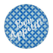 Sommerfliese mit Azurkeln auf Babyblau Schneidebrett (Vorderseite)