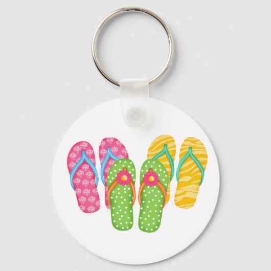 Sommerflip Flops Schlüsselanhänger (Vorderseite)