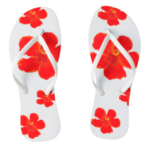Sommerflips in der Roten Blume Badesandalen