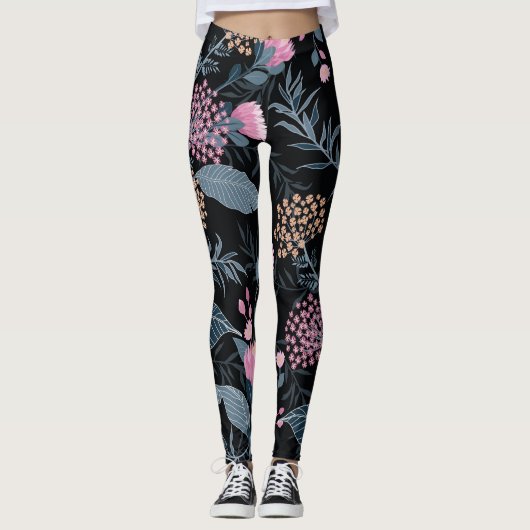Sommerflora Blühende Blume im Garten Leggings (Vorderseite)