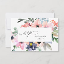 Sommerflorale mit Verpflegung RSVP-Karte