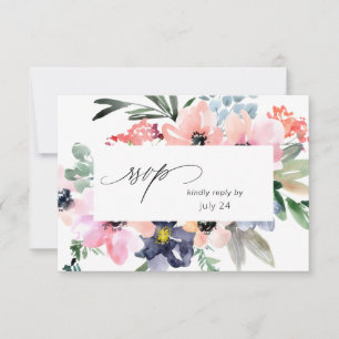 Sommerflorale mit Verpflegung RSVP-Karte RSVP Karte