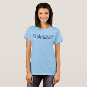 Sommerfrau mit Muschel T-Shirt (Vorne ganz)