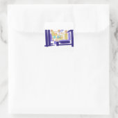 Sommerfreude am Mantarochen Quadratischer Aufkleber (Tasche)