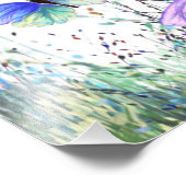 Sommerfreude - farbenfrohe Schmetterlinge fliegen Fotodruck (Ecke)