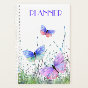 Sommerfreude - farbenfrohe Schmetterlinge fliegen  Planer