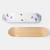 Sommerfreude - farbenfrohe Schmetterlinge fliegen  Skateboard (Horizontal)