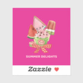 Sommerfreuden Aufkleber (Blatt)