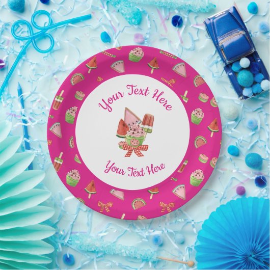 Sommerfreuden Pappteller (Party)