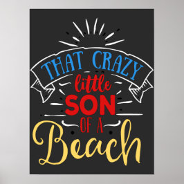 Sommerfreundliches Surfen Poster