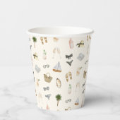 Sommerfrische an der Küste Pappbecher (Rückseite)