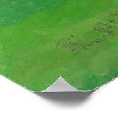 Sommerfrische in den Hügeln Poster (Ecke)