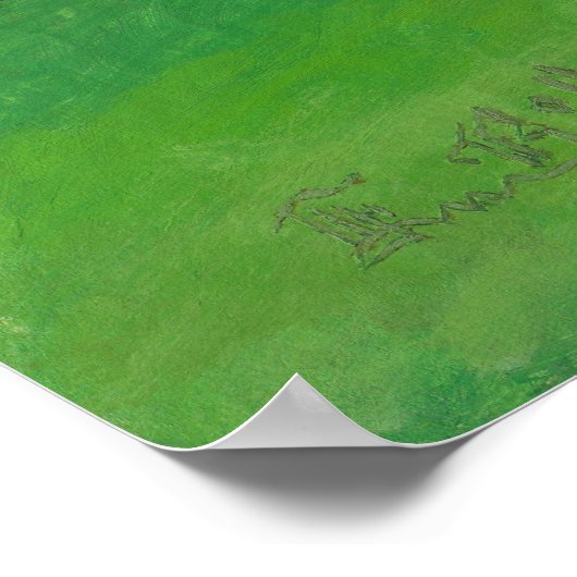 Sommerfrische in den Hügeln Poster (Ecke)